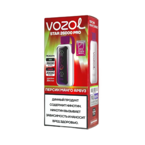 Электронная сигарета VOZOL STAR PRO 26000 (Персик манго арбуз)