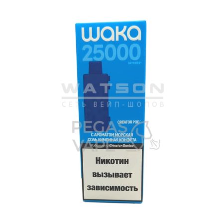 Картридж Waka Creator 25000 (Морская соль лимонная конфета)