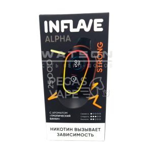Электронная сигарета INFLAVE ALPHA 25000 STRONG (Тропический банан)