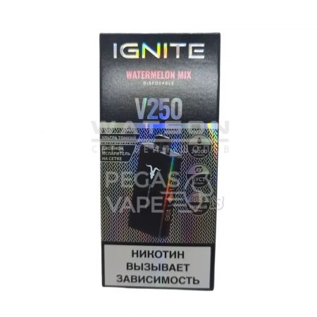 Электронная сигарета IGNITE V-250 BLACK (Арбузный микс)