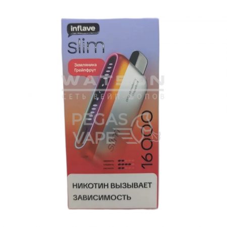 Электронная сигарета INFLAVE SLIM 16000 (Земляника грейпфрут)