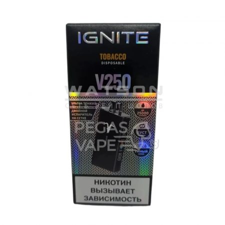 Электронная сигарета IGNITE V-250 BLACK (Табак)