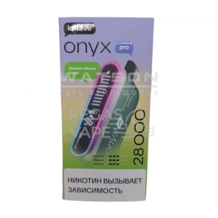 Электронная сигарета INFLAVE ONYX PRO 28000 (Зеленое яблоко банан)