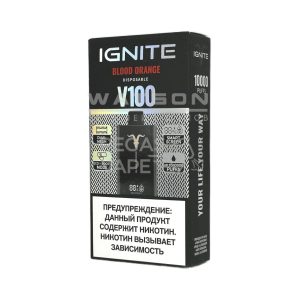 Электронная сигарета IGNITE V-100 (10000) (Красный апельсин)