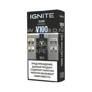 Электронная сигарета IGNITE V-100 (10000) (Чистый)