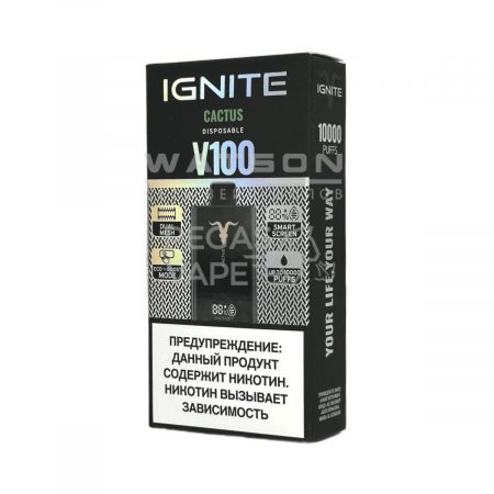 Электронная сигарета IGNITE V-100 (10000) (Кактус)