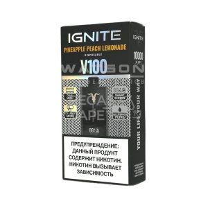 Электронная сигарета IGNITE V-100 (10000) (Ананас персик лимон)