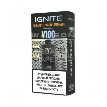 Электронная сигарета IGNITE V-100 (10000) (Ананас персик лимон)