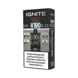 Электронная сигарета IGNITE V-100 (10000) (Ледяная вишня)