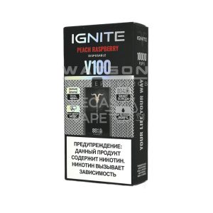 Электронная сигарета IGNITE V-100 (10000) (Персик малина)
